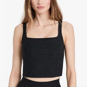 Beyond Yoga Women's Spacedye Impress Cropped Tank - Darkest Night